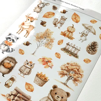 Sticker bosdieren herfst Sticker bosdieren herfst
