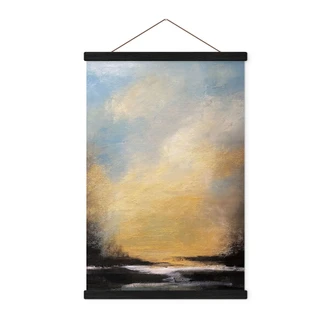 Stoffbild Goldenes Licht am Abendhimmel - Bergius 