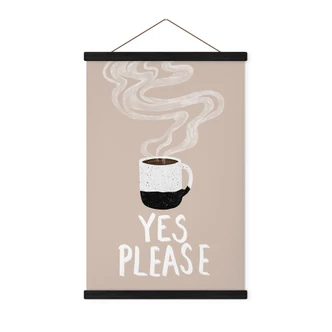 Stampe su tessuto Tazza di caffè caldo al mattino - EMELIEmaria 