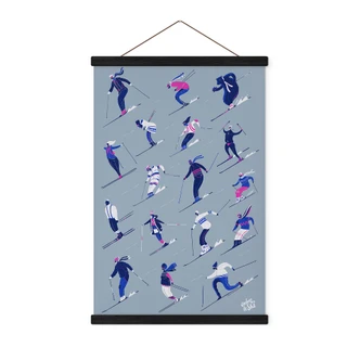 Poster tessile Sciare in inverno - Harrison 