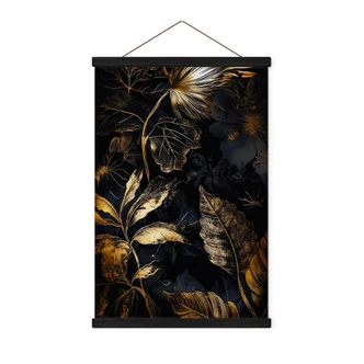 Stampe su tessuto Piante nella notte - Jaszke 