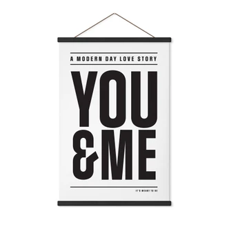 Textielposter Jij en ik - Kerr-Dineen 