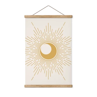 Stoffbild Goldene Sonnenstrahlen - KsanaKalpa Stoffbild Goldene Sonnenstrahlen - KsanaKalpa