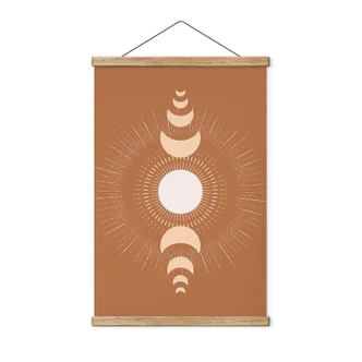 Stoffbild Mondzyklen - Sonne und Mond im Einklang - KsanaKalpa 