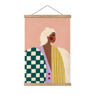 Poster tessile La donna in costume: un'icona moderna - Müller 