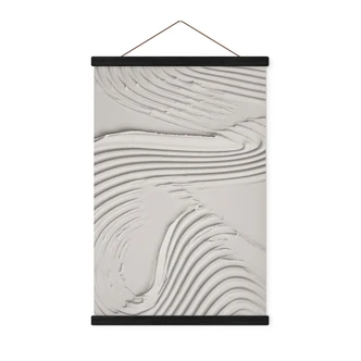 Textielposter Zachte structuren in beige - Pictufy Studio 