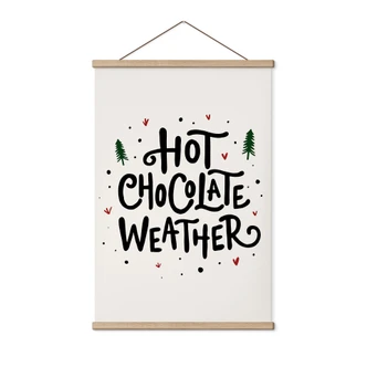 Stampe su tessuto Stampa natalizia cioccolata calda - Soley 