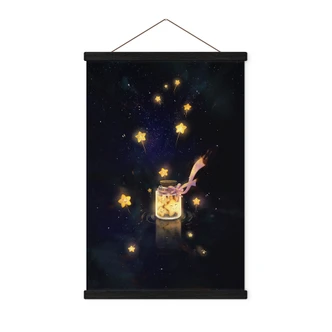 Stoffbild Sternenfänger: Ein Glas voller Wünsche - Thai 