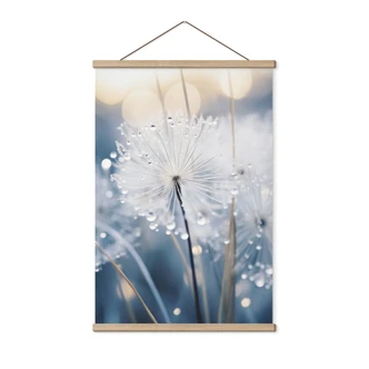 Textile poster Sparkling dandelions - Treechild 