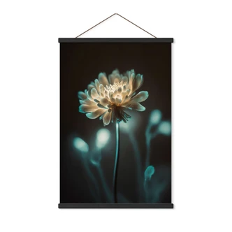 Textielposter met helder bloemenhart - Treechild 