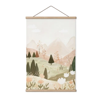 Póster de tela con flores - Treechild 