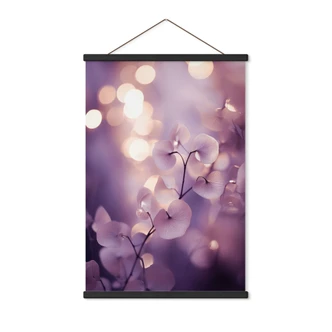 Textielposter Delicate orchidee in paars - Treechild 