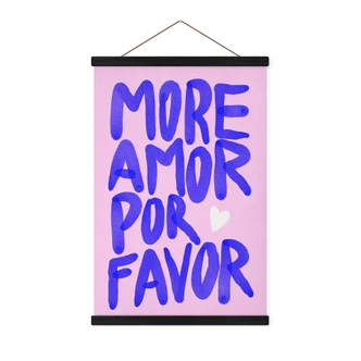 Poster tessile More amor por favor - Bloom 