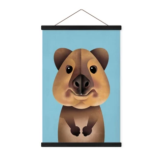 Tekstil plakat Braun - Quokka 