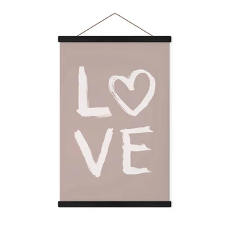 Stoffbild Eleonora - Love Pinselstriche 