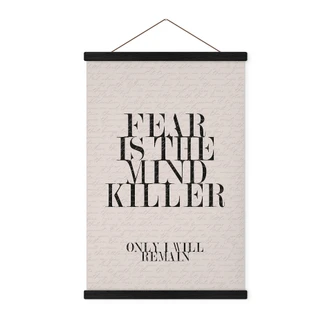 Stoffbild Filmzitat aus Dune - Fear is the mind killer 