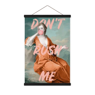 Textile poster Duchess Sarah Churchill: Don't rush me - Grace Digital Art 