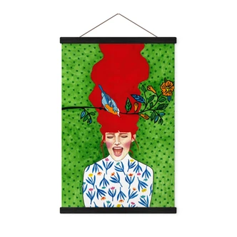 Vårens ögonblick Textil poster - Hülya 