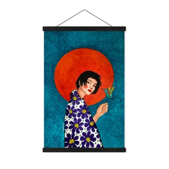 Textielposter Hülya - Leaving Behind 