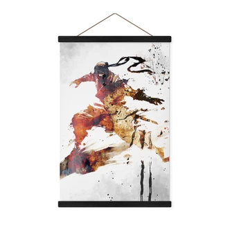 Poster tessile Ninja volante - Kulik 