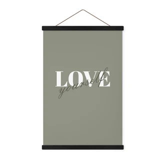 Stoffbild Love yourself 