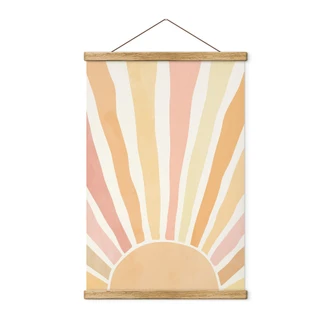 Boho solstrålar Textil poster - Manovski 