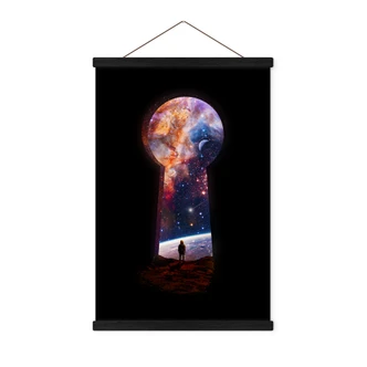 Textielposter De poort naar de ruimte - Nicebleed 