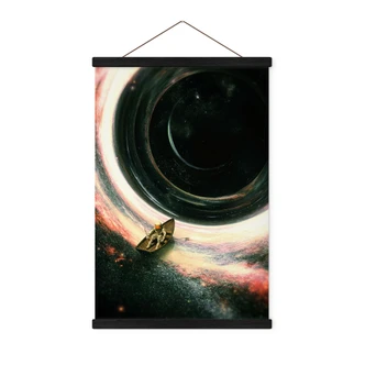 Textielposter Astronaut in een boot - Nicebleed 