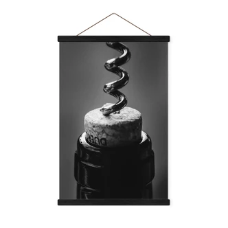 Poster tessile Vino con cavatappi - Pictufy Studio 