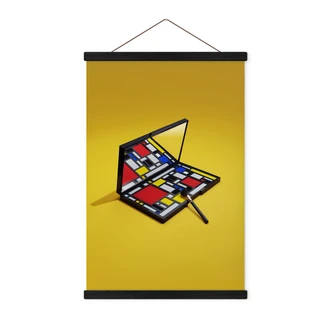 Stoffbild Make-Up Palette im Stil von Piet Mondrian - Pozdniakov 