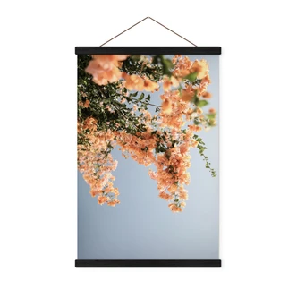 Stoffbild Pfirsichfarbene Blüten in Assos - Shot by Clint 