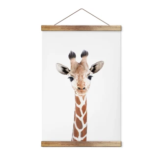Affiche textile Sisi & Seb - bébé girafe 