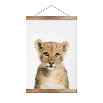 Póster de tela Sisi & Seb - Bebé león 