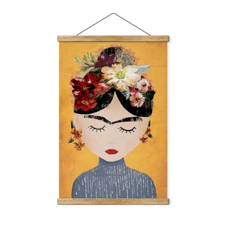 Póster de tela Treechild - Flowery Frida 
