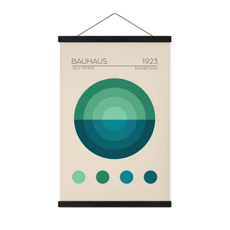 Stoffbilder Bauhaus Mavi Daire - Tunaboylu 