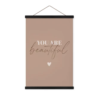 Stoffbild You are beautiful 