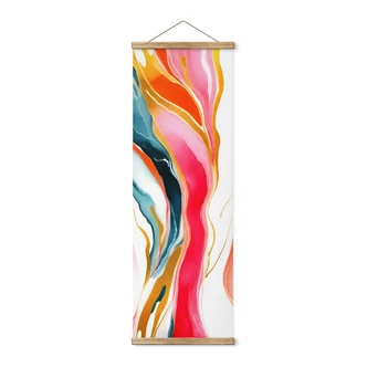 Stoffbild Bunte Marmorierung abstrakt - Gokhale - Panorama 