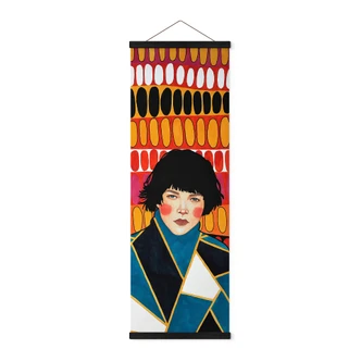 Tekstil plakat Retro Woman - Hülya 