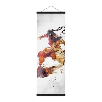 Stoffbild Fliegender Ninja - Kulik - Panorama 