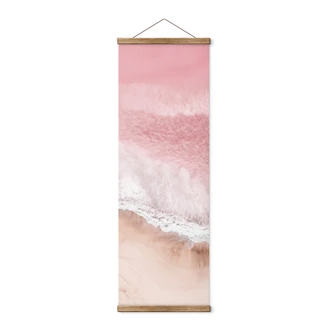 Affiche textile Sisi & Seb - Mer Rose - Panorama 