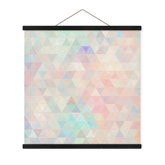 Poster tessile Triangoli colorati a mosaico - Jaszke 