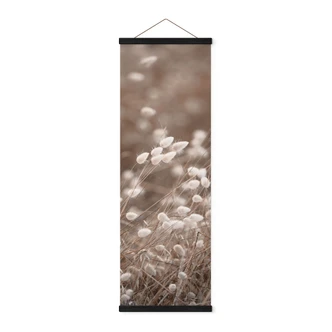 Textile poster Delicate grasses in autumn light - Collins - Panorama 
