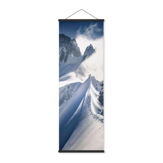 Textile poster summit of Mont Blanc - Nienartowicz - Panorama 