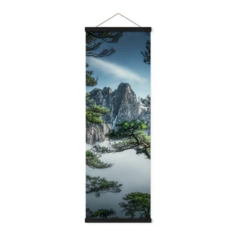 Stoffbild Kiefernwald im Huang Shan Gebirge - NingYun Ye 