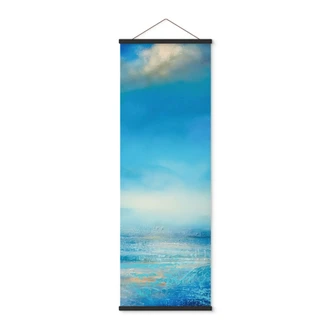 Póster de tela Endless expanse in blue - Schmucker - Panorama 