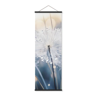 Textile poster Sparkling dandelions - Treechild - Panorama 