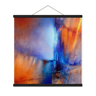 Obraz na tkaninie „Kontrast lodu i żaru” | Sztuka abstrakcyjna – Schmucker – kwadratowy Obraz na tkaninie „Kontrast lodu i żaru” | Sztuka abstrakcyjna – Schmucker – kwadratowy