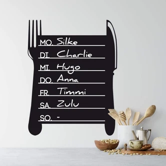 Adesivo murale - Lavagna settimanale - 50x65 cm 