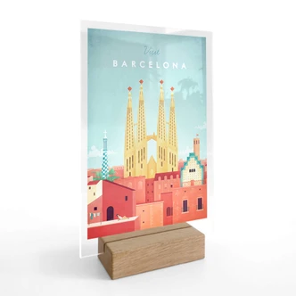 Tischaufsteller Rivers - Barcelona 