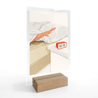 Tischaufsteller Nope - Weckeranzeige am Morgen - Dekel 